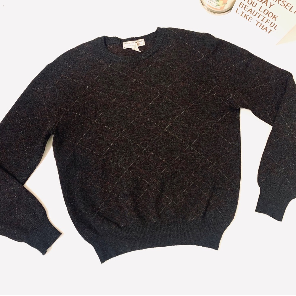 SOLD Tricots St. Raphael argyle sweater